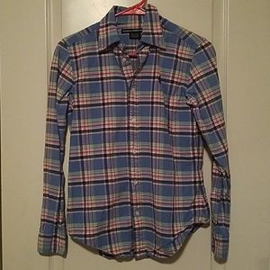 Ralph Lauren plaid button down oxford shirt